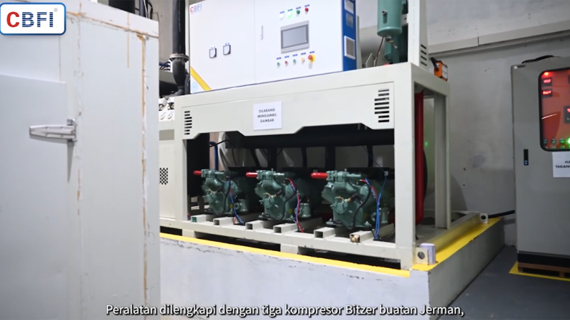 Mesin Es Tube UICE 30 Ton di Sulawesi Selatan, Indonesia