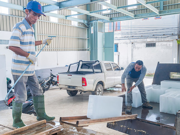 2 x 15-ton Mesin Es Balok Direct Cooling untuk Klien Indonesia